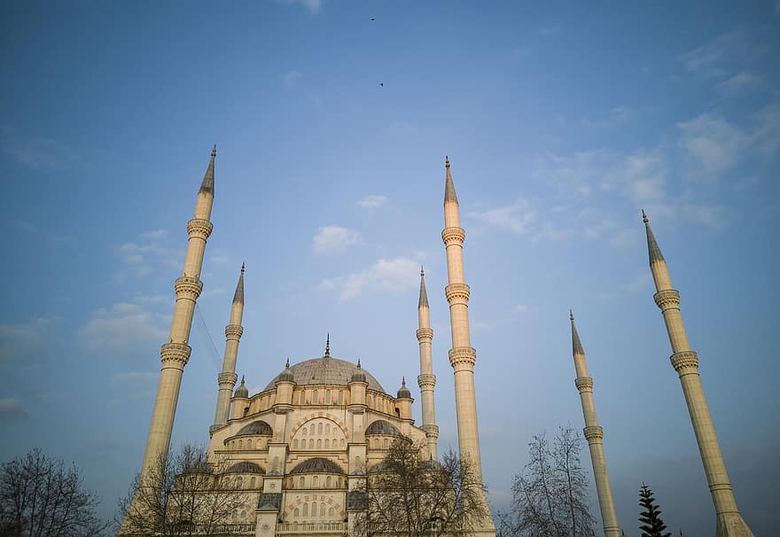 cami, minaret, islam, religion, travel, architecture, city, dome, sky, beautiful, muslim